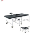 Blue Stainless Steel Hospital Delivery Exam Bed